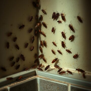 Live cockroaches visible during daytime in Hyderabad home