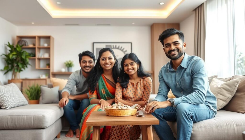 Happy Hyderabad family in their rat-free home after Satish Pest Control service