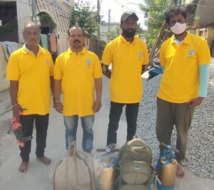Satish Pest Control technicians serving a Hyderabad neighborhood for rat control