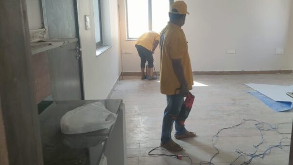 Post construction termite control drilling and chemical injection treatment in Hyderabad